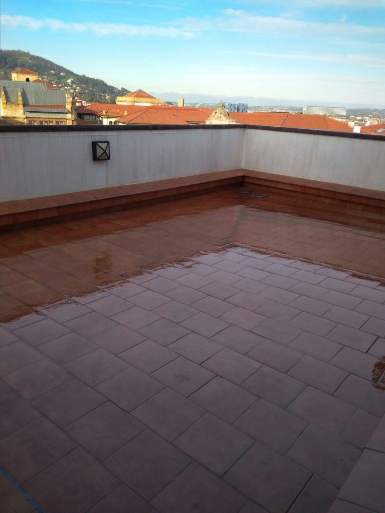 terraza impermeabilizada transparente